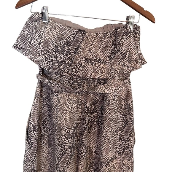 Aritzia Babaton Altamiro Flutter Sleeveless Jumpsuit- Snakeskin- Size 4 - Picture 9 of 14